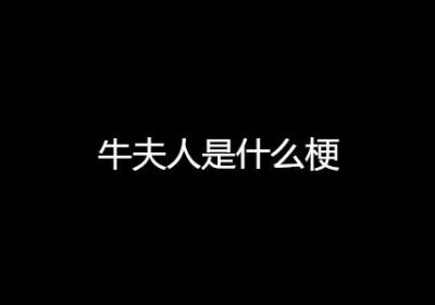 牛夫人是什么梗